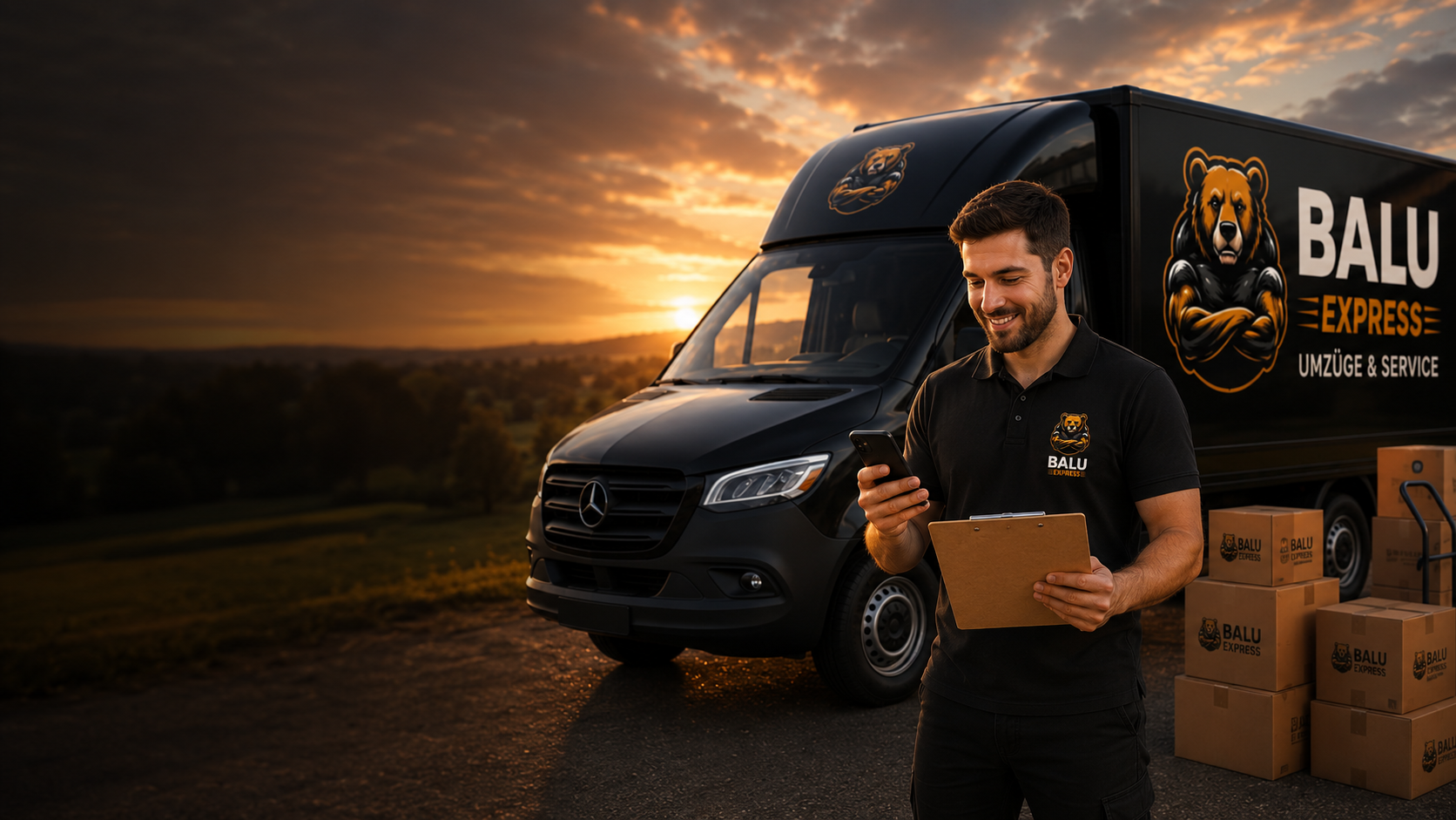 Balu Express Team bereit, Ihr Angebot vorzubereiten